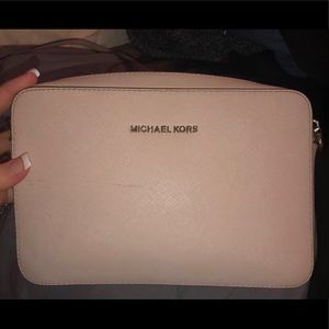Michael Kors jet set saffiano leather crossbody